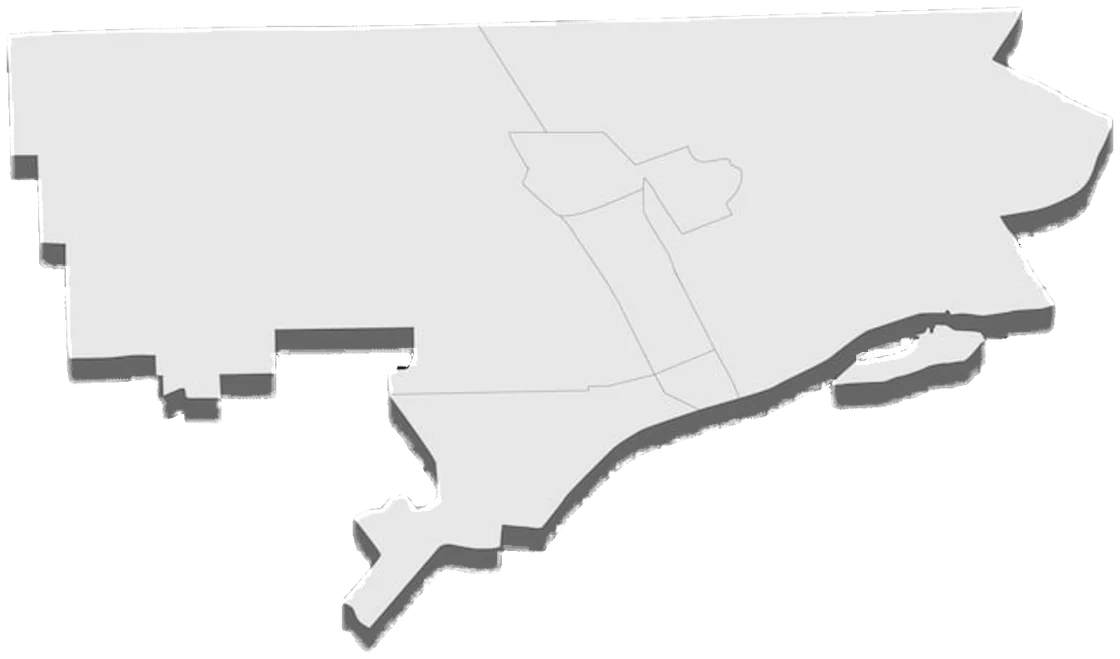 Map of Detroit, Michigan
